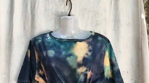 Tie-Dye Wrap Crop Top