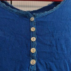 Blue Henley Top