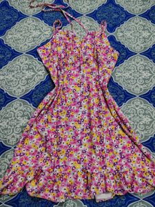 Floral Print Summer Mini Sexy Dress