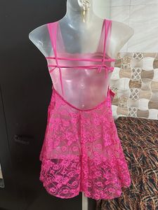 Beautiful Pink Lace Dress