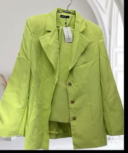 New Lime Green Blazer Set