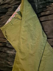Green Casual Pants