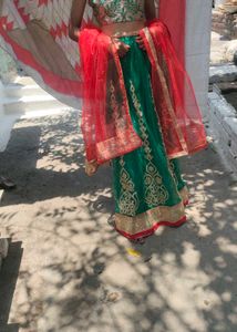 Green Lehenga Choli Set 🫶🏻🌷