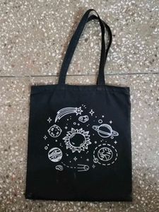 Black Women Tote Bag with zipper