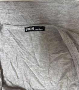 Grey Square Neck Crop Tank Top