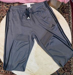 Adidas Men's Grey Track Pants