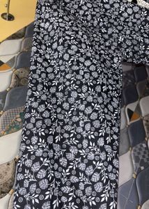 Printed Khadi Cotton Kurti in black colour 3xl