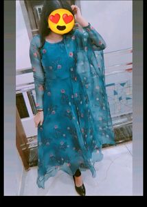 Organza Kurta Set