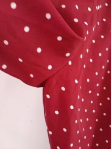 Maroon Printed Jumpsuit (Girl's)
