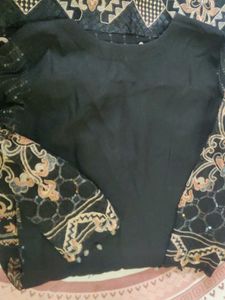 pakistani black sequins dress