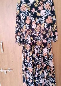 💫 Fig Brand Floral print Fit &amp; Flare Dress