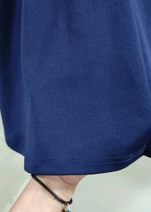Purple Feather Navy Blue Skater Skirt (Women's)