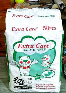 Extra Care Baby Diapers SIZE Nb- 50 Pcs