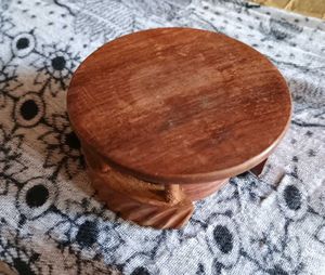 For Festive Carved Wooden Coaster