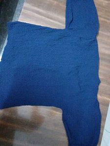Navy Blue Textured top