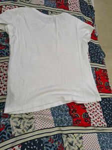 White Paris Eiffel Tower Graphic T-Shirt