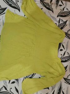 Lime Green top with Lace Detail