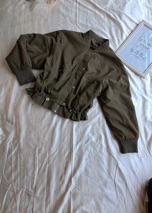 Olive Green Bomber Jacket