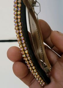 Set 2 Gold Plated.traditional Earing &amp; Hair Clip