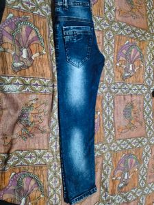 Blue Washed Denim Jeans