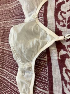 Classic White Cotton Bra