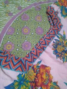 Pink Floral Print Square Neck Top