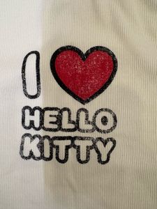 H&amp;M Printed Hello Kitty Jersey Top
