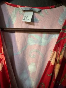 Vibrant Floral Wrap Dress