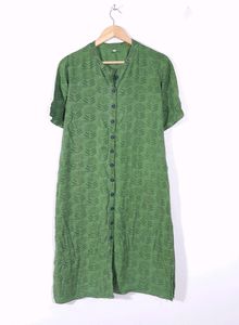 Aks Clothing Dark Green Kurta Set(Women's)