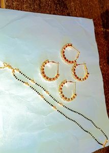 Pack Of 2 Earring + 1 Mangalsutra..♥️