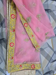 Yellow Embroidered Lehenga Choli