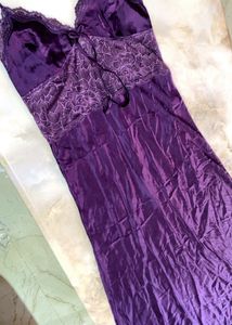PRIVATE LIVES BRAND Satin Robe &amp; Nighty Set