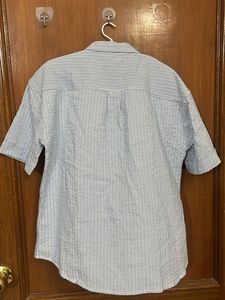 Striped Short Sleeve Button-Up Shirt