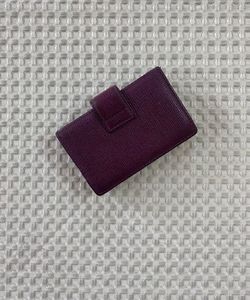 Authentic MCM Purple Leather Wallet + Card holder