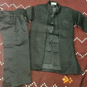 Baby boy 3_4 years Stylish Black Kurta Set