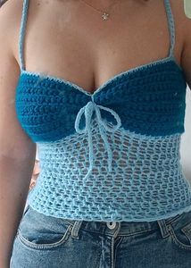 Crochet Halter Neck Top