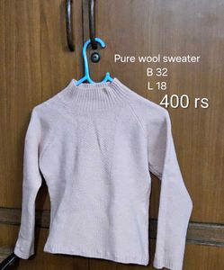 Pure Wool Mock Neck Sweater