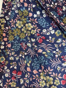 Blue floral Pure CottonFabric