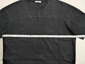 Topten Men's Oversized Washed Grey T-Shirt