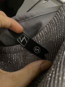 Sparkly Silver Sleeveless Dress