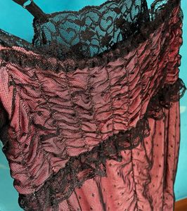 Sheer Babydoll with Lace Trim