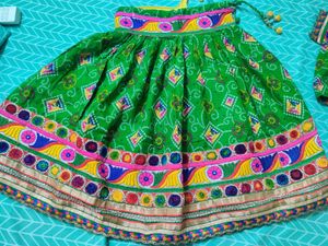 Vibrant Green Embroidered Lehenga Choli