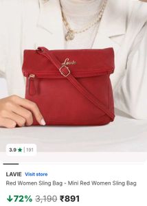 Lavie Red Crossbody Bag