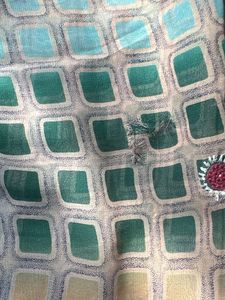 Vibrant Printed Silk Blend Saree