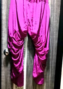 Vibrant Magenta Silk Patiala Salwar and Dupatta
