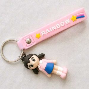 Cute Rainbow Girl Keychain