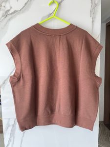 Brown Sleeveless Top