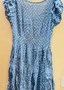 Cute Blue Polka Dot Dress