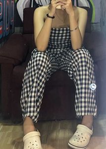 Gingham Check Jumpsuit32-34