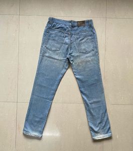 Mid Wash Straight Fit Jeans